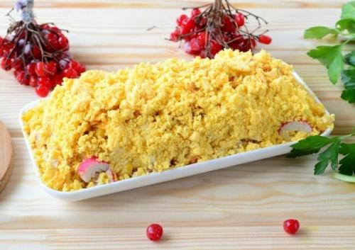 Салат из куриной грудинки. 04