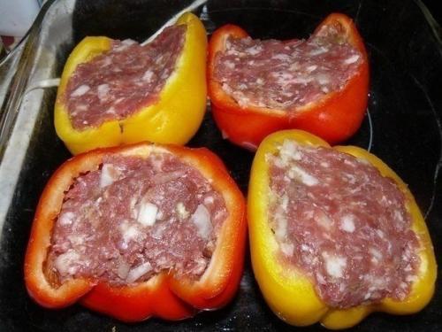 Перцы фаршированные.  4 порции: 02