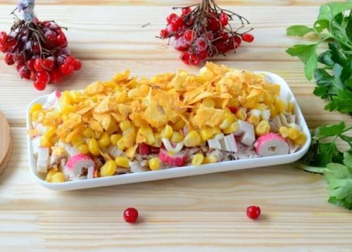 Салат из куриной грудинки. 03
