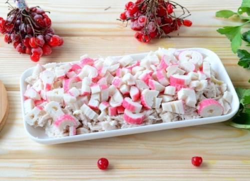 Салат из куриной грудинки. 02