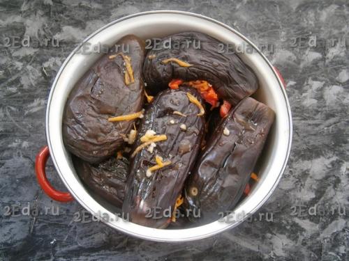 Маринованные баклажаны, фаршированные овощами. 05 Маринованные баклажаны, фаршированные овощами. 05