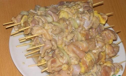 Куриный шашлык с картошкой в духовке. 02