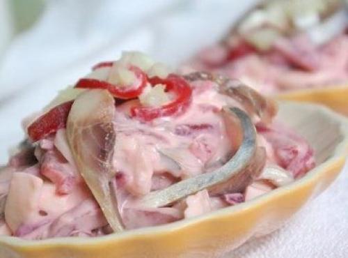 Самый вкусный салат из сельди.