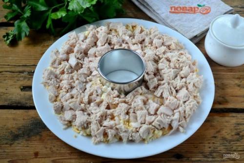 Куриный салат.  Ингредиенты: 06 Куриный салат.  Ингредиенты: 06