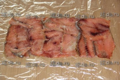 Закуска с красной рыбой и творожным сыром. 01 Закуска с красной рыбой и творожным сыром. 01