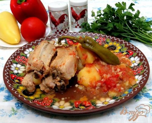 Жаркое из свиных рёбрышек. Жаркое из свиных рёбрышек.