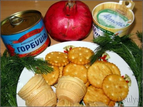 Закуска сыра из консервированной горбуши и сливочного. 01 Закуска сыра из консервированной горбуши и сливочного. 01