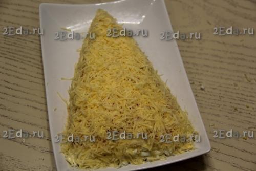 Салат Ёлочка с киви и курицей. 04