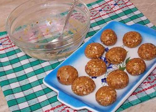 Домашние конфеты с орехами метеорит. 05