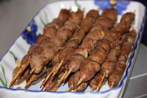 Шашлычки из куриных сердечек в духовке. 05