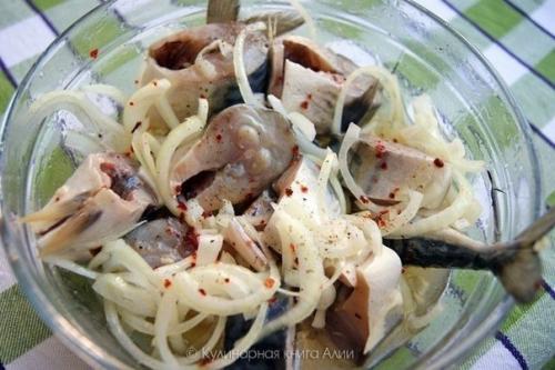 Скумбрия, маринованная по-домашнему. 05