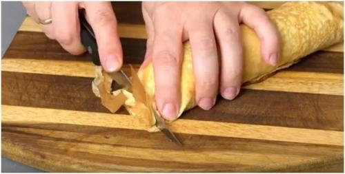 Салат с куриным Филе, яичными блинчиками и свежим огурцом. 04 Салат с куриным Филе, яичными блинчиками и свежим огурцом. 04