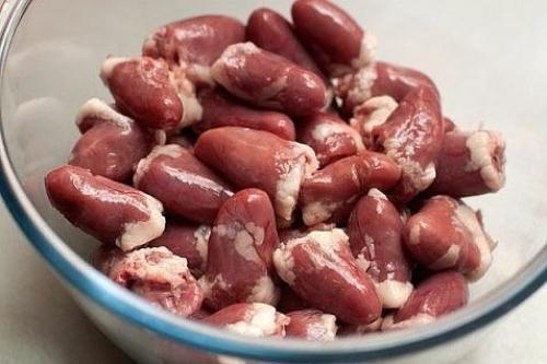 Шашлычки из куриных сердечек в духовке. 01