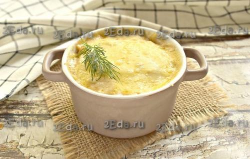 Жульен из шампиньонов со сметаной. 07