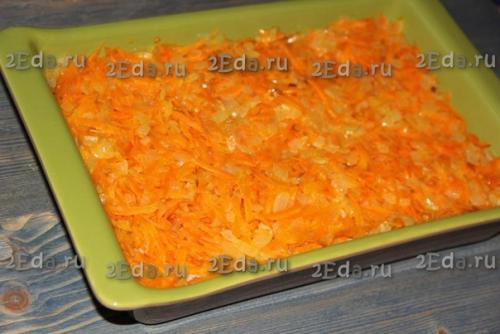 Горбуша с рисом и овощами в духовке. 03