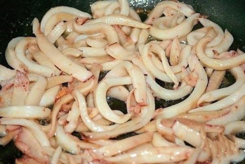 Нежный кальмар в сметанном соусе. 05 Нежный кальмар в сметанном соусе. 05