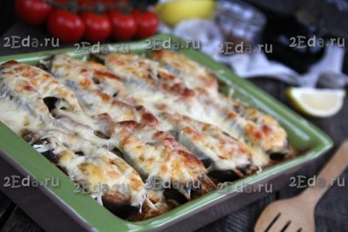 Горбуша с рисом и овощами в духовке. 06