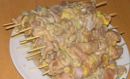 Куриный шашлык с картошкой в духовке. 02