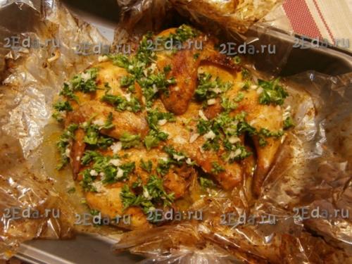Цыплёнок табака в пакете для запекания в духовке. 07 Цыплёнок табака в пакете для запекания в духовке. 07