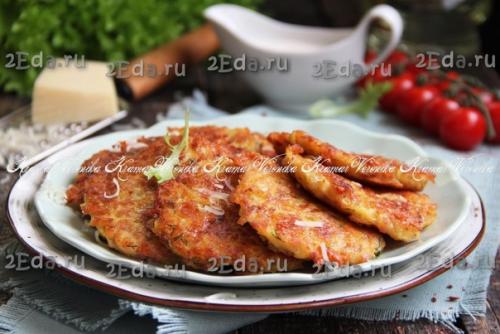 Картофельные драники с ветчиной и сыром. 06 Картофельные драники с ветчиной и сыром. 06