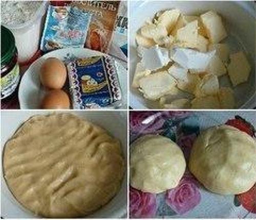 Домашний пирог Тертый из песочного теста, с черносмородиновым вареньем. 01 Домашний пирог Тертый из песочного теста, с черносмородиновым вареньем. 01