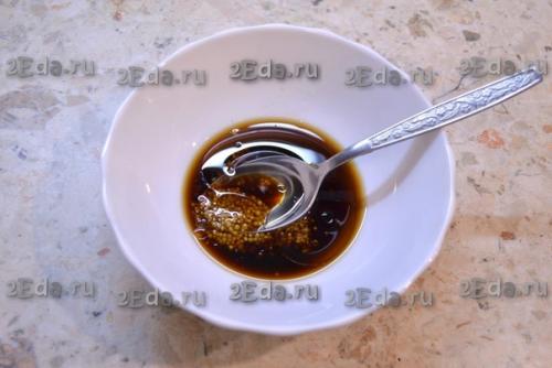 Свиные ребрышки с медом и соевым соусом в духовке. 03