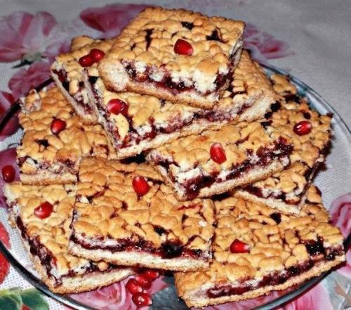 Домашний пирог Тертый из песочного теста, с черносмородиновым вареньем. 04 Домашний пирог Тертый из песочного теста, с черносмородиновым вареньем. 04