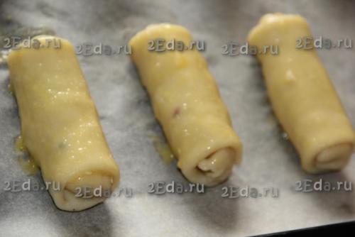 Заварное тесто для пирожков без дрожжей. 07