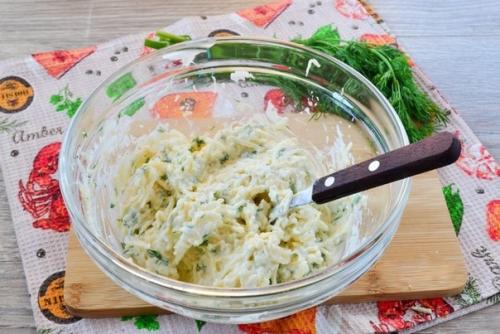 Закуска из болгарского перца с сыром. 02 Закуска из болгарского перца с сыром. 02