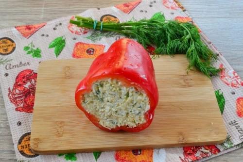 Закуска из болгарского перца с сыром. 03 Закуска из болгарского перца с сыром. 03