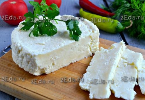 Рецепт домашней брынзы из коровьего молока. 07