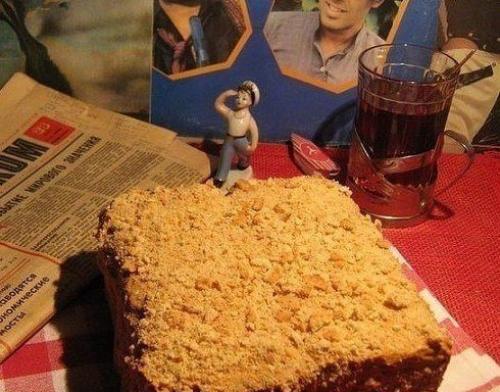 Торт из печенья без выпечки. 04