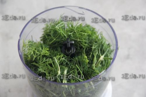 Укропный соус с чесноком на зиму. 02