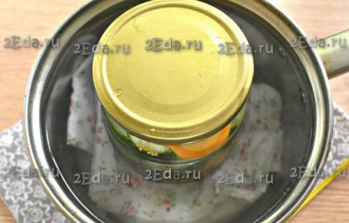 Огурцы с морковью и горчицей на зиму. 04 Огурцы с морковью и горчицей на зиму. 04