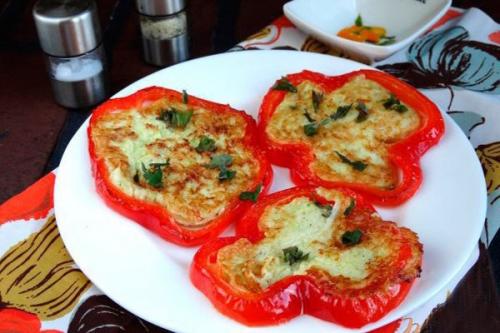 Кабачковые оладьи в болгарском перце. 08