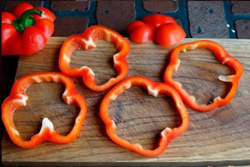 Кабачковые оладьи в болгарском перце. 04