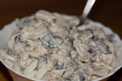 Шикарный салат из баклажанов.