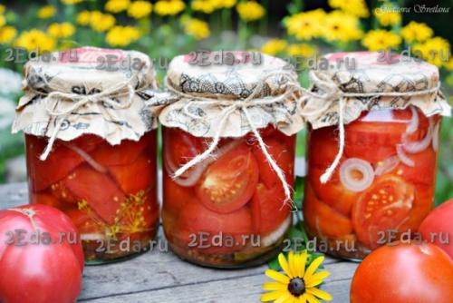Рецепт помидоров дольками с луком на зиму. 08 Рецепт помидоров дольками с луком на зиму. 08