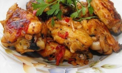 Чесночные куриные крылышки. 06