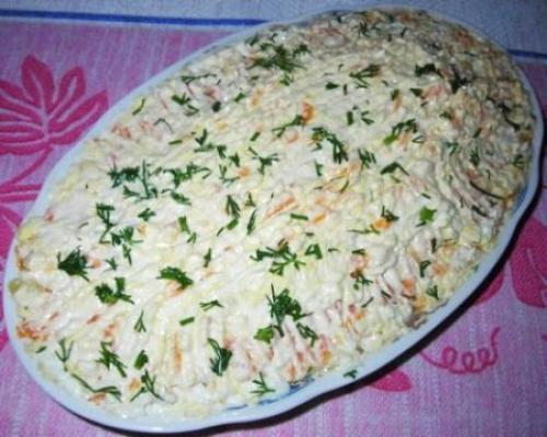 Салат Шпротка.  Ингредиенты.