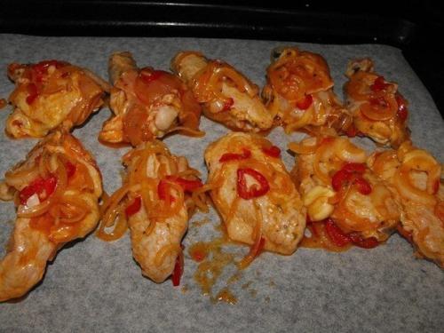 Чесночные куриные крылышки. 05