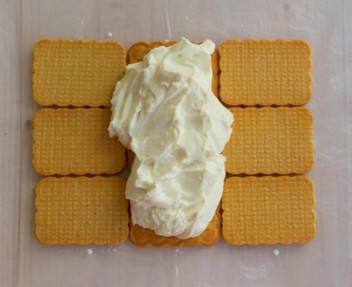 Десерт без выпечки Творожный Домик. 05