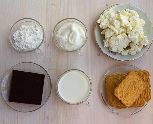 Десерт без выпечки Творожный Домик. 01