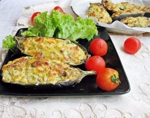 Баклажаны Кучерикас с сырно - творожной начинкой. 04