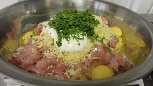 Куриные оладьи с сыром. 03