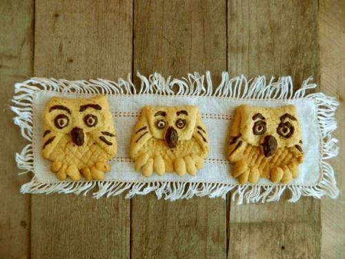 Печенье совы.  Это забавное печенье обязательно понравится детям! 01
