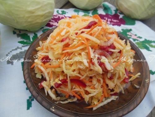 Капуста Закусочная.  Рецепт подстроила под себя, капусточка вышла изумительная.