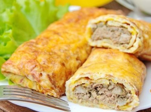 Тыквенные рулетики с печенью. 01