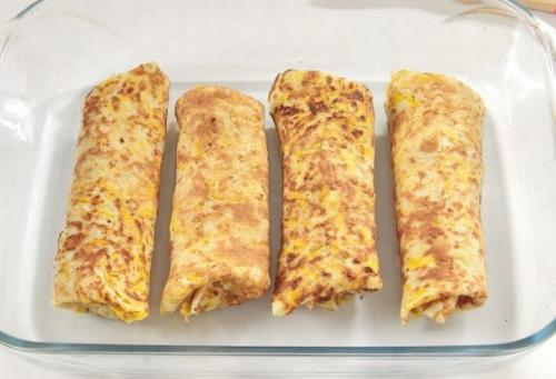 Тыквенные рулетики с печенью. 08