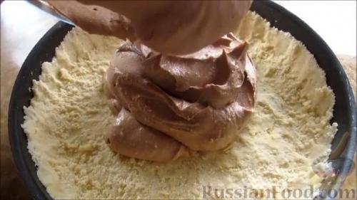 Насыпной пирог с творожной начинкой. 03